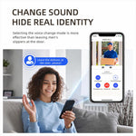 Videocitofono intelligente U9 HD da 1 MP con audio bidirezionale., Only Doorbell, Transparent Cover + Doorbell, Brown Cover + Doorbell