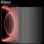 50 pezzi di pellicola in vetro temperato ad alto contenuto di alluminio da 0,18 mm, For iPhone Fold, For iPhone 18, For iPhone 18 Pro, For iPhone 18 Pro Max