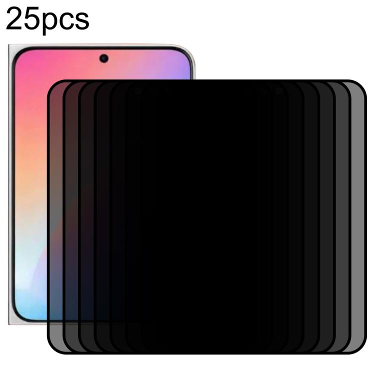 25 pezzi Pellicola protettiva in vetro temperato opaca antipolvere con angolo di visione di 28 gradi per la privacy, For iPhone Fold, For iPhone 18 / 18 Pro, For iPhone 18 Pro Max