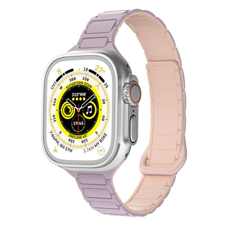 Cinturino per orologio magnetico in silicone xDfind con tre perline, For Apple Watch 42 / 44 / 45 / 46 / 49mm, For Apple Watch 38 / 40 / 41 / S11 42mm