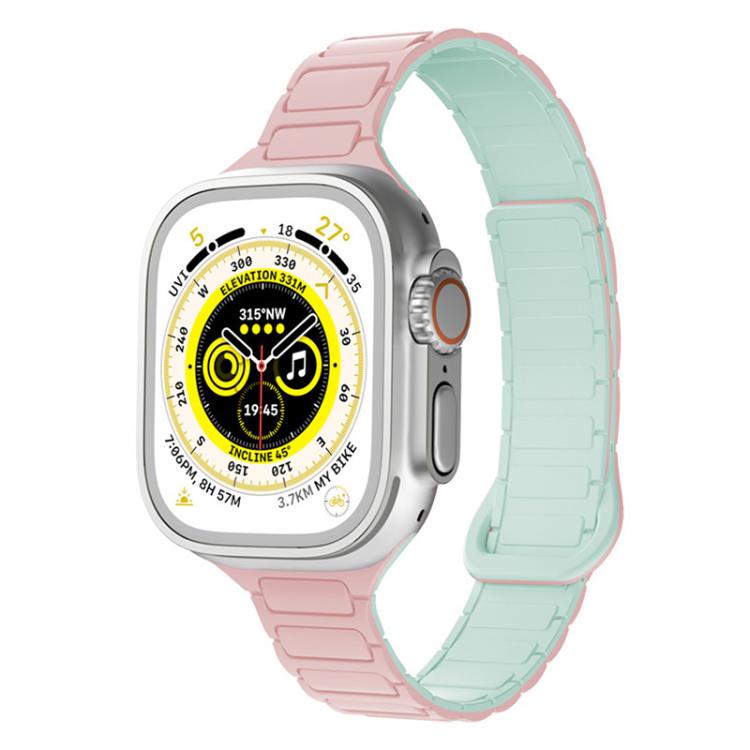 Cinturino per orologio magnetico in silicone xDfind con tre perline, For Apple Watch 42 / 44 / 45 / 46 / 49mm, For Apple Watch 38 / 40 / 41 / S11 42mm