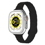 Cinturino per orologio magnetico in silicone xDfind con tre perline, For Apple Watch 42 / 44 / 45 / 46 / 49mm, For Apple Watch 38 / 40 / 41 / S11 42mm