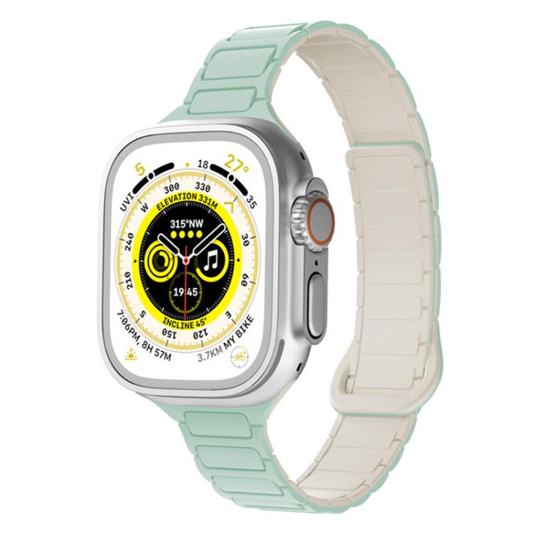 Cinturino per orologio magnetico in silicone xDfind con tre perline, For Apple Watch 42 / 44 / 45 / 46 / 49mm, For Apple Watch 38 / 40 / 41 / S11 42mm