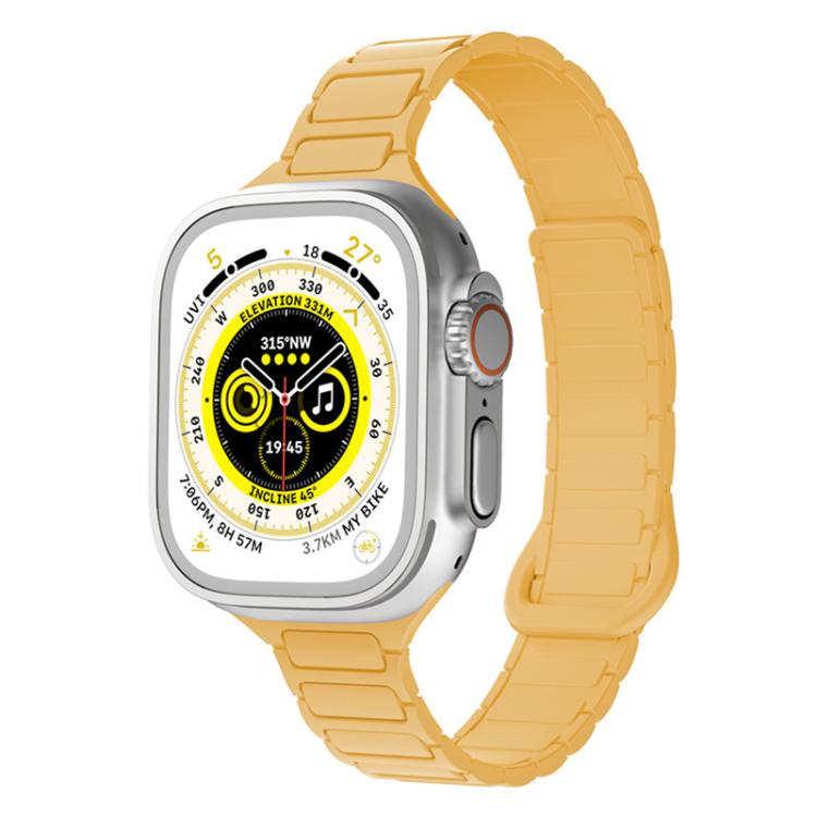 Cinturino per orologio magnetico in silicone xDfind con tre perline, For Apple Watch 42 / 44 / 45 / 46 / 49mm, For Apple Watch 38 / 40 / 41 / S11 42mm