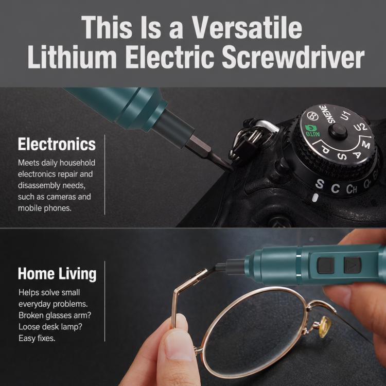 Avvitatore elettrico a doppia alimentazione a forma di penna, Only Screwdriver, 12 in 1, 88 in 1