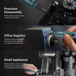 Avvitatore elettrico a doppia alimentazione a forma di penna, Only Screwdriver, 12 in 1, 88 in 1