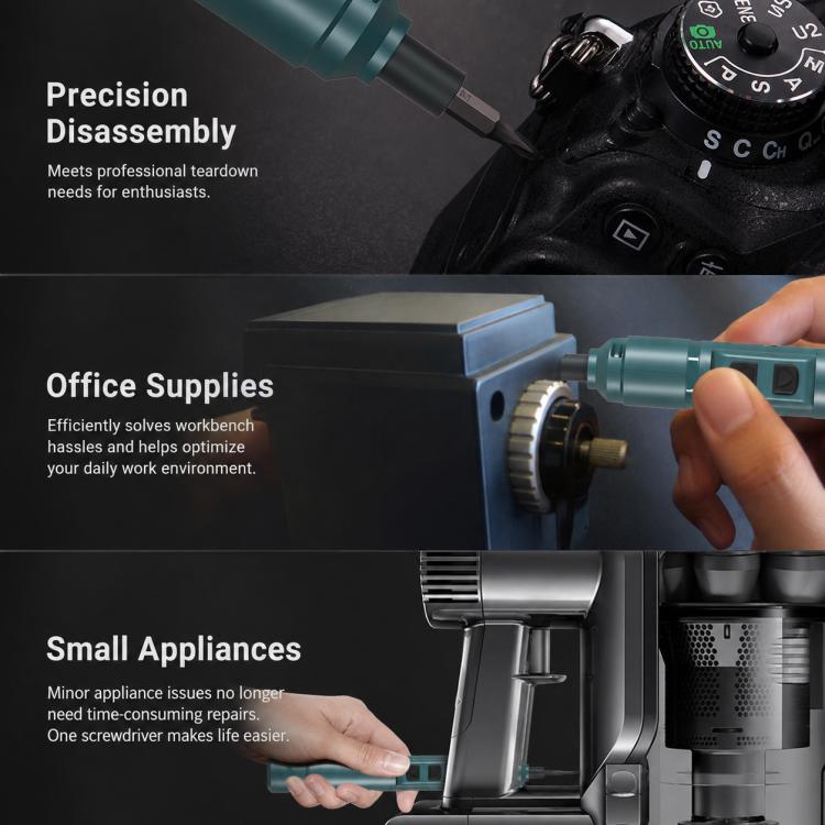 Avvitatore elettrico a doppia alimentazione a forma di penna, Only Screwdriver, 12 in 1, 88 in 1