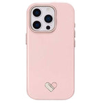 Custodia per telefono ibrida in PC e PU galvanizzato della serie Heart Island di YOYOISLES, For iPhone 16 Pro Max, For iPhone 16 Pro