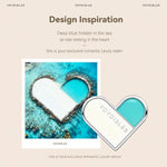 Custodia per telefono ibrida in PC e PU galvanizzato della serie Heart Island di YOYOISLES, For iPhone 16 Pro Max, For iPhone 16 Pro