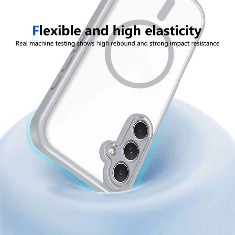 Custodia magnetica antiurto per telefono in policarbonato opaco effetto pelle., For Galaxy A34 5G, For Galaxy A54 5G