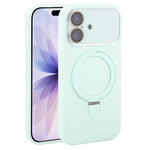 Custodia per telefono in silicone liquido con supporto magnetico per finestra grande., For iPhone 17, For iPhone Air