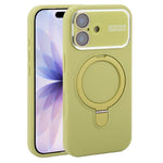 Custodia per telefono in silicone liquido con supporto magnetico per finestra grande., For iPhone 17, For iPhone Air