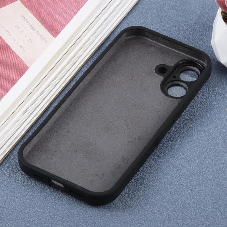 Custodia per telefono in silicone liquido con supporto magnetico per finestra grande., For iPhone 16 Plus, For iPhone 16