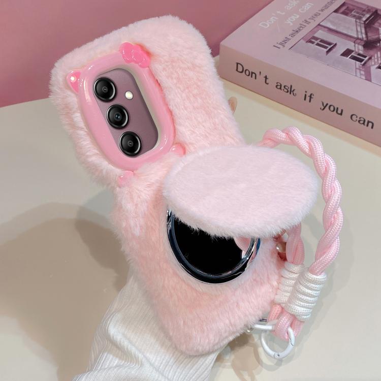 Custodia per telefono in peluche con ciondolo a forma di gatto con papillon 3D e cinturino., For Galaxy A57 5G, For Galaxy A37 5G, For Galaxy A17 5G / 4G, For Galaxy A56 5G, For Galaxy A26 5G, For Galaxy A36 5G, For Galaxy A16 5G / 4G                  ...