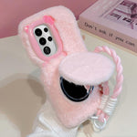 Custodia per telefono in peluche con ciondolo a forma di gatto con papillon 3D e cinturino., For Galaxy S26+ 5G, For Galaxy S26 Ultra 5G, For Galaxy S26 5G, For Galaxy S25+ 5G, For Galaxy S25 Ultra 5G, For Galaxy S24 Ultra 5G, For Galaxy S24+ 5G       ...