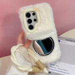 Custodia per telefono in peluche con ciondolo a forma di gatto con papillon 3D e cinturino., For Galaxy S26+ 5G, For Galaxy S26 Ultra 5G, For Galaxy S26 5G, For Galaxy S25+ 5G, For Galaxy S25 Ultra 5G, For Galaxy S24 Ultra 5G, For Galaxy S24+ 5G       ...