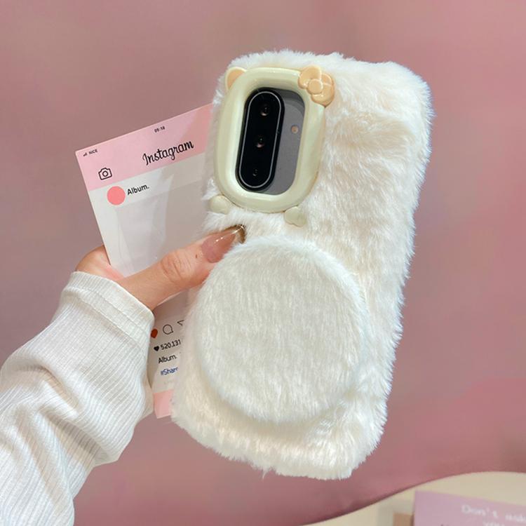 Custodia per telefono in peluche con ciondolo a forma di gatto con papillon 3D e cinturino., For Galaxy S26+ 5G, For Galaxy S26 Ultra 5G, For Galaxy S26 5G, For Galaxy S25+ 5G, For Galaxy S25 Ultra 5G, For Galaxy S24 Ultra 5G, For Galaxy S24+ 5G       ...