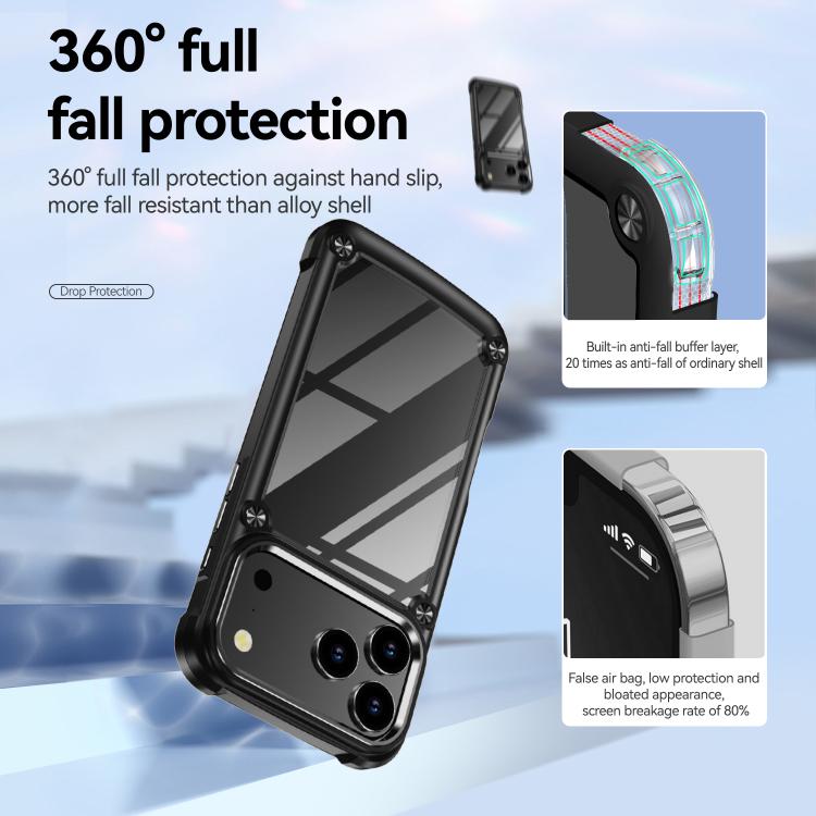 Custodia per telefono in TPU + PC con protezione per l'obiettivo., For iPhone 18 Pro, For iPhone 18 Pro Max