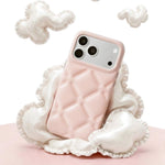 Custodia per telefono in pelle vegana della serie Cloud di YOYOISLES, For iPhone 16 Pro Max, For iPhone 16 Pro