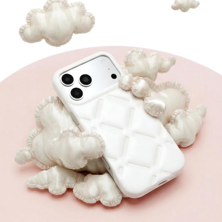 Custodia per telefono in pelle vegana della serie Cloud di YOYOISLES, For iPhone 16 Pro Max, For iPhone 16 Pro
