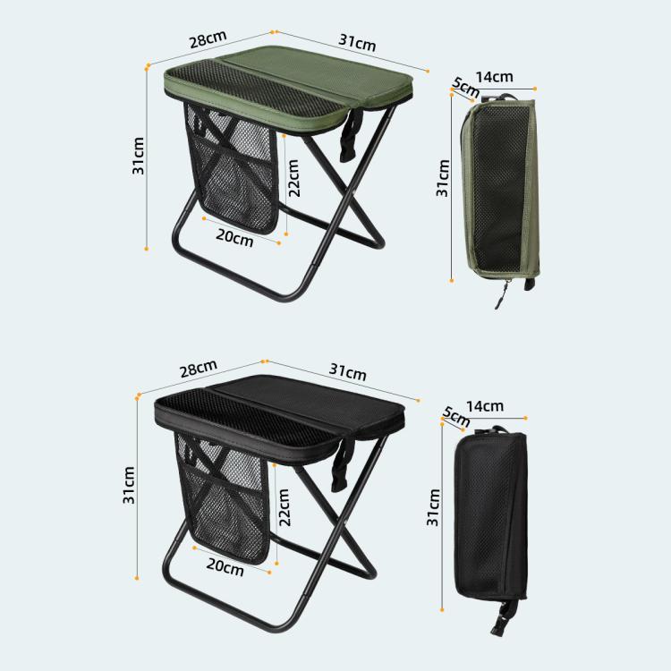 Sgabello pieghevole da campeggio per esterni, borsa a tracolla portatile