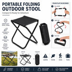 Sgabello pieghevole portatile da esterno, mini sedia per viaggi e pesca, Small-Red, Small-Black, Small-Blue Camo, Small-Green Camo, Large-Red, Large-Black, Large-Blue Camo, Extra Large-Black, Extra Large-Blue Camo, Extra Large-Green Camo