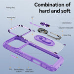 Custodia per telefono in TPU + PC con protezione per l'obiettivo e anello di supporto., For iPhone 18 Pro, For iPhone 18 Pro Max, For iPhone 17 Pro