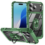 Custodia per telefono in TPU + PC con protezione per l'obiettivo e anello di supporto., For iPhone 18 Pro, For iPhone 18 Pro Max, For iPhone 17 Pro