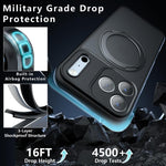Custodia per telefono ibrida in PC e TPU con supporto magnetico Armor, For iPhone 18 Pro, For iPhone 18 Pro Max, For iPhone 17 Pro Max, For iPhone 17 Pro