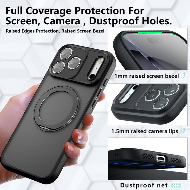 Custodia per telefono ibrida in PC e TPU con supporto magnetico Armor, For iPhone 18 Pro, For iPhone 18 Pro Max, For iPhone 17 Pro Max, For iPhone 17 Pro