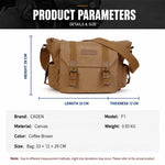 Borsa a tracolla in tela per obiettivo fotocamera DSLR CADeN, grande capacità, 33 x 29 x 12cm