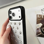 Custodia per telefono Rivet Stars, For iPhone 17 Pro Max, For iPhone 17 Pro, For iPhone 17, For iPhone 16 Pro Max, For iPhone 16 Pro, For iPhone 16, For iPhone 15 Pro Max, For iPhone 14 Pro Max