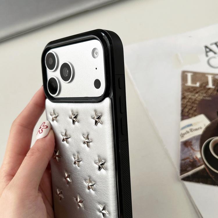 Custodia per telefono Rivet Stars, For iPhone 17 Pro Max, For iPhone 17 Pro, For iPhone 17, For iPhone 16 Pro Max, For iPhone 16 Pro, For iPhone 16, For iPhone 15 Pro Max, For iPhone 14 Pro Max