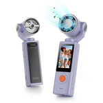 Videocamera portatile F21 con schermo IPS da 1,97 pollici, risoluzione HD 1080p e ventola, ideale per vlog.