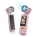 Videocamera portatile F21 con schermo IPS da 1,97 pollici, risoluzione HD 1080p e ventola, ideale per vlog.