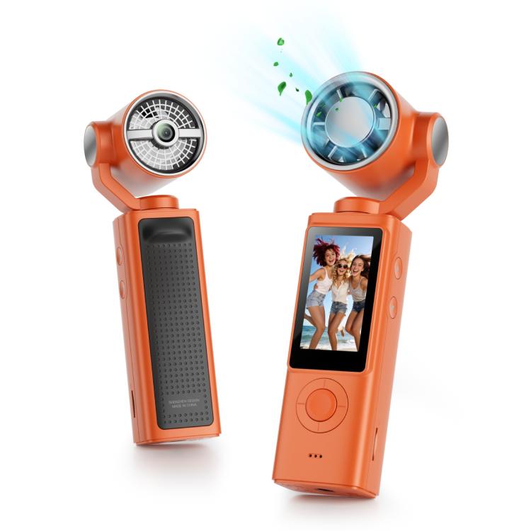 Videocamera portatile F21 con schermo IPS da 1,97 pollici, risoluzione HD 1080p e ventola, ideale per vlog.