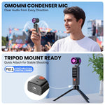 Videocamera portatile F21 con schermo IPS da 1,97 pollici, risoluzione HD 1080p e ventola, ideale per vlog.