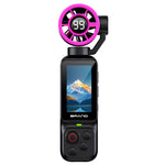 Videocamera tascabile LK-035 con stabilizzatore a ventola, schermo da 1,97 pollici, risoluzione HD 1080P, ideale per vlog.