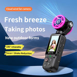 Videocamera tascabile LK-035 con stabilizzatore a ventola, schermo da 1,97 pollici, risoluzione HD 1080P, ideale per vlog.