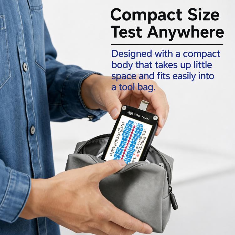Tester per connettori Lightning e Type-C con display Smart HD OSS T9