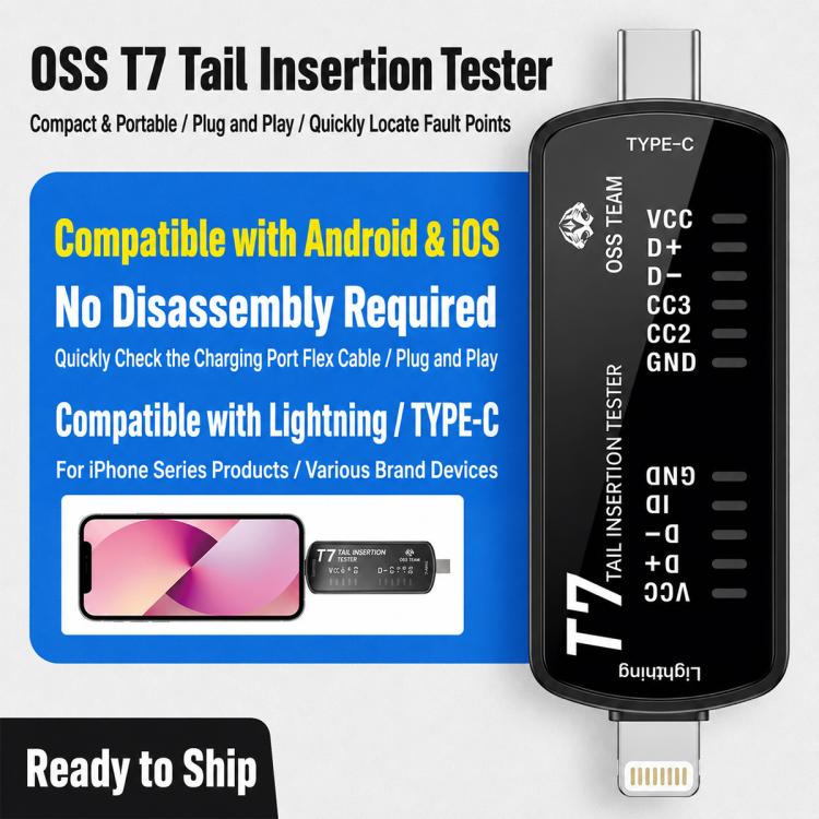 Tester per porte di ricarica intelligenti OSS, T6, T7