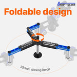 Supporto per microscopio MECHANIC M6+ con braccio oscillante smorzato e rotazione a 360°.