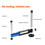 Supporto per microscopio MECHANIC M6+ con braccio oscillante smorzato e rotazione a 360°.