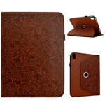 Custodia per tablet smart in ecopelle con motivo a farfalla in rilievo, girevole., For iPad 2025 / 2022, For iPad mini 2024 / mini 6, For iPad Air 2026 / 2025 / 2024, For iPad 10.2 2021 / 10.5 2019