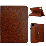Custodia per tablet smart in ecopelle con motivo a farfalla in rilievo, girevole., For iPad 2025 / 2022, For iPad mini 2024 / mini 6, For iPad Air 2026 / 2025 / 2024, For iPad 10.2 2021 / 10.5 2019
