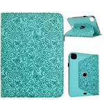 Custodia per tablet smart in ecopelle con motivo a farfalla in rilievo, girevole., For iPad 2025 / 2022, For iPad mini 2024 / mini 6, For iPad Air 2026 / 2025 / 2024, For iPad 10.2 2021 / 10.5 2019