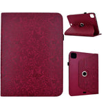 Custodia per tablet smart in ecopelle con motivo a farfalla in rilievo, girevole., For iPad 2025 / 2022, For iPad mini 2024 / mini 6, For iPad Air 2026 / 2025 / 2024, For iPad 10.2 2021 / 10.5 2019