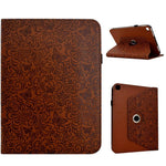Custodia per tablet smart in ecopelle con motivo a farfalla in rilievo, girevole., For iPad 2025 / 2022, For iPad mini 2024 / mini 6, For iPad Air 2026 / 2025 / 2024, For iPad 10.2 2021 / 10.5 2019
