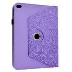 Custodia per tablet smart in ecopelle con motivo a farfalla in rilievo, girevole., For iPad 9.7 2018 / 2017