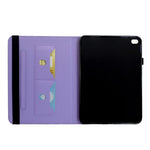 Custodia per tablet smart in ecopelle con motivo a farfalla in rilievo, girevole., For iPad 9.7 2018 / 2017